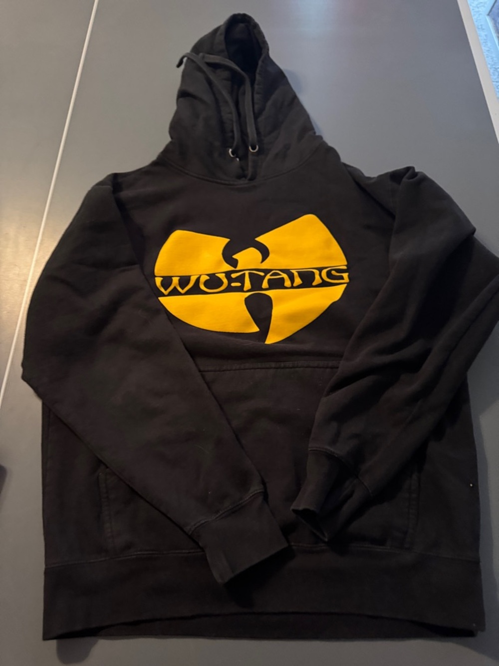Black Wu-Tang Hoodie with Yellow Logo